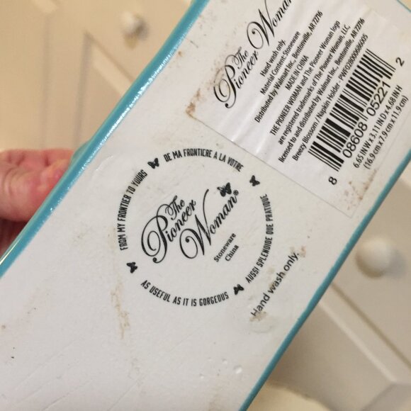 Pioneer Women Butterfly Napkin Holder & Ice Cream Scoop - Picture 2 of 4